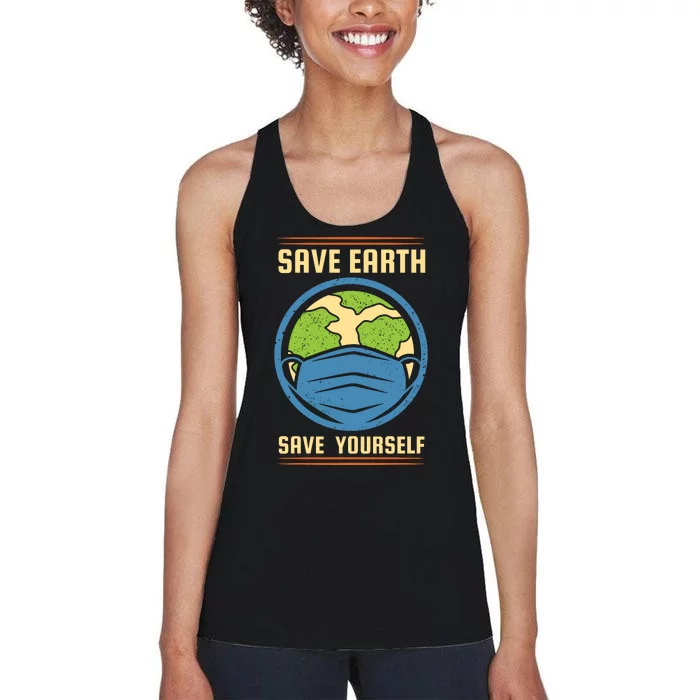 Save Earth Save Yourself Women's Racerback Tank