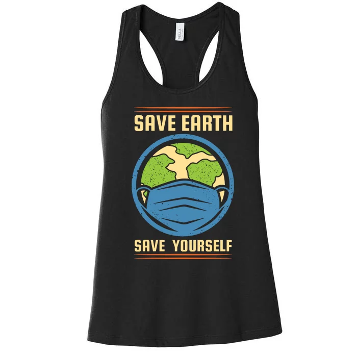 Save Earth Save Yourself Women's Racerback Tank