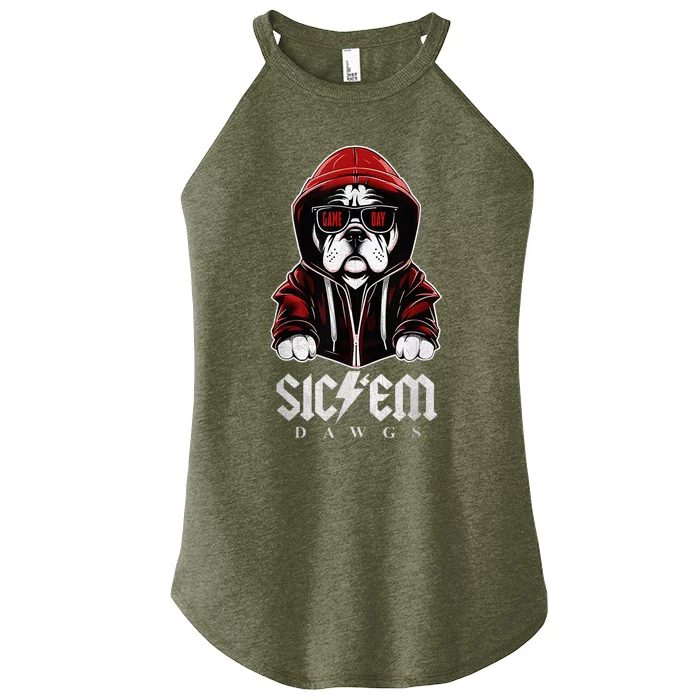 Sic Em Sic Em Go Bulldogs Bulldogs Sport Game Day Women’s Perfect Tri Rocker Tank