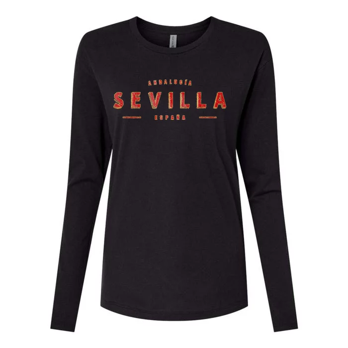 Sevilla EspañA Seville Spain Sevilla AndalucíA Womens Cotton Relaxed Long Sleeve T-Shirt