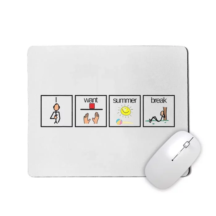 Special Education SPED Teacher Summer Vacation Funny Mousepad