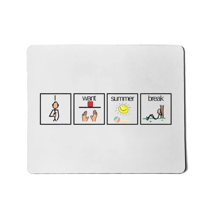 Special Education SPED Teacher Summer Vacation Funny Mousepad