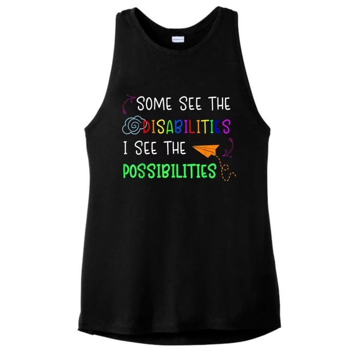 Special Education SPED Teacher Ladies Tri-Blend Wicking Tank