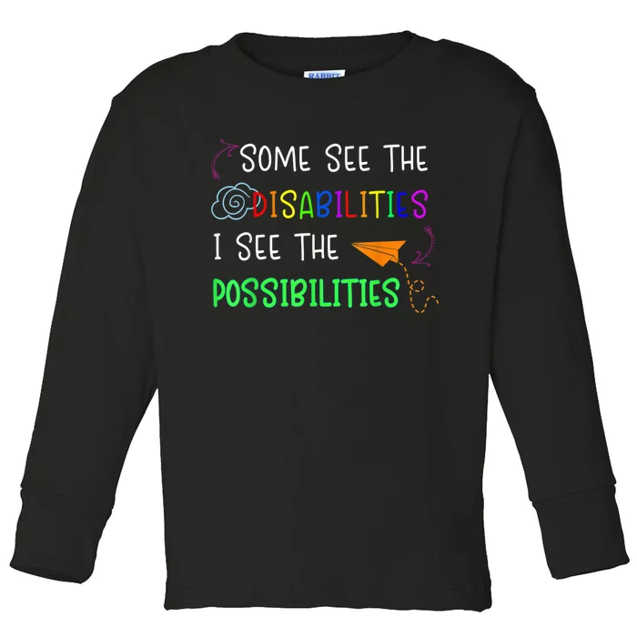 Special Education SPED Teacher Toddler Long Sleeve Shirt