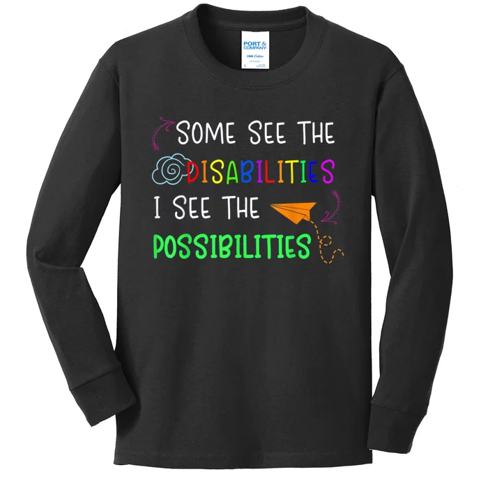 Special Education SPED Teacher Kids Long Sleeve Shirt