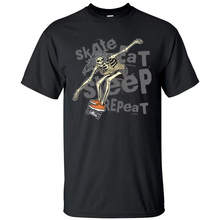 Skate Eat Sleep Repeat Tall T-Shirt