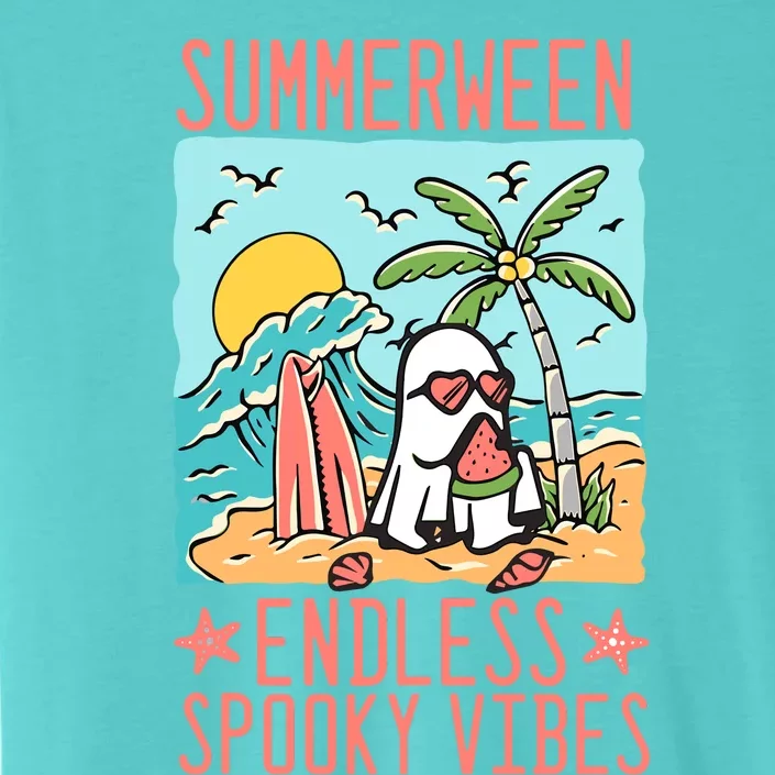 Summerween Endless Spooky Vibes Cute Ghost Summer Halloween ChromaSoft Performance T-Shirt