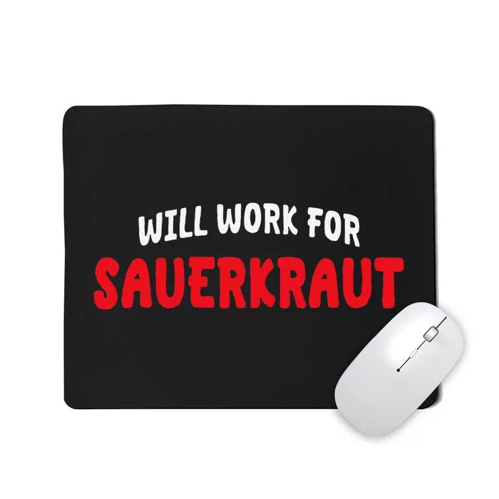 Sauerkraut Enthusiast Sour Cabbage Fermented Vegetable Lover Mousepad