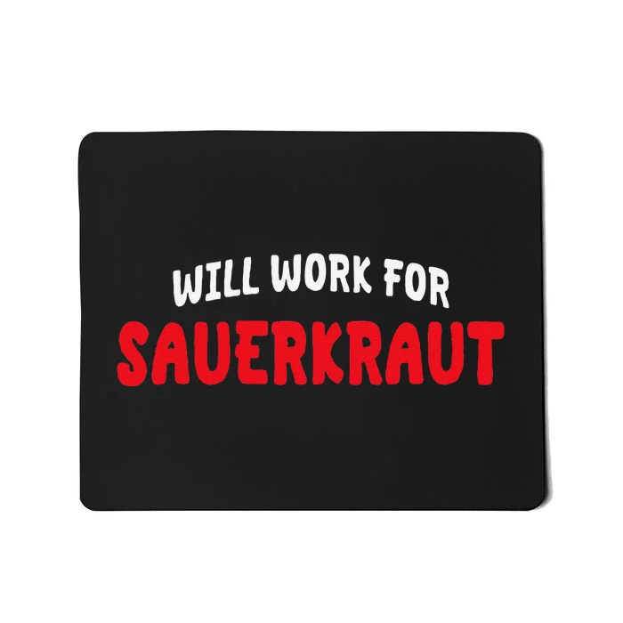 Sauerkraut Enthusiast Sour Cabbage Fermented Vegetable Lover Mousepad