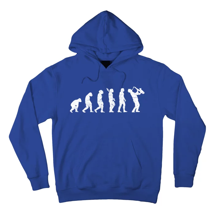 Saxophonist Evolution Saxophone Player Jazz Music Gift Hoodie