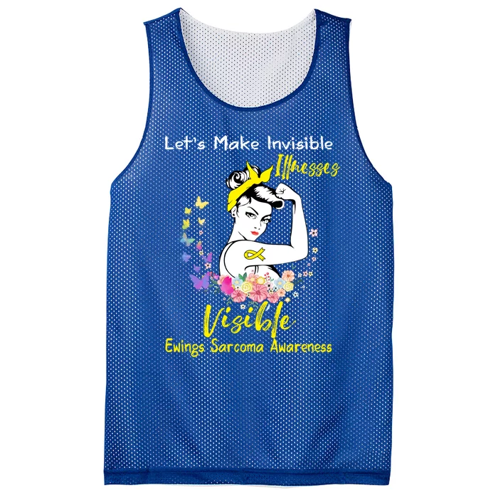 Support Ewings Sarcoma Awareness Gift Mesh Reversible Basketball Jersey Tank