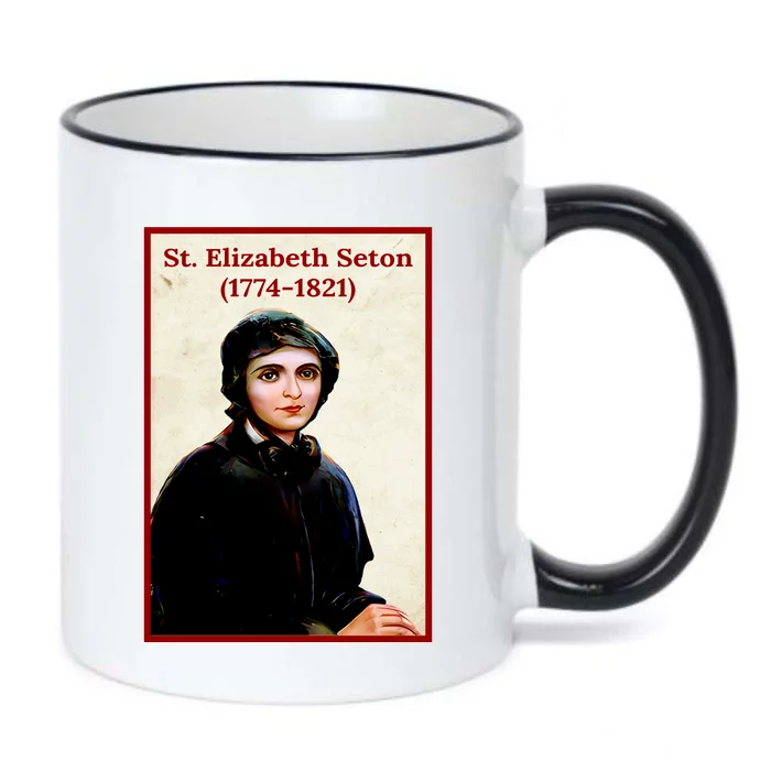 St. Elizabeth Seton Black Color Changing Mug