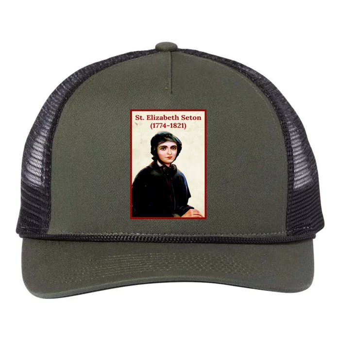 St. Elizabeth Seton Retro Rope Trucker Hat Cap