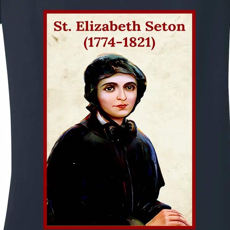 St. Elizabeth Seton Women's V-Neck T-Shirt