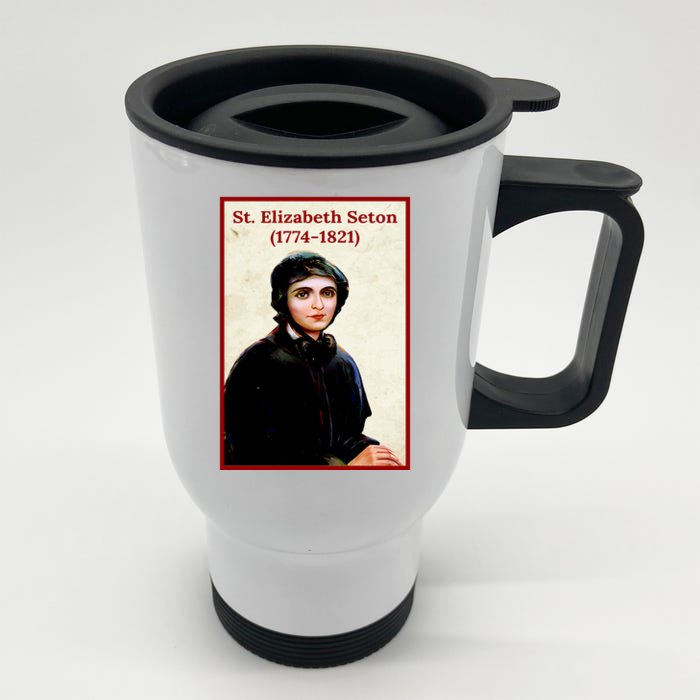 St. Elizabeth Seton Front & Back Stainless Steel Travel Mug