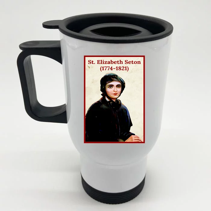 St. Elizabeth Seton Front & Back Stainless Steel Travel Mug