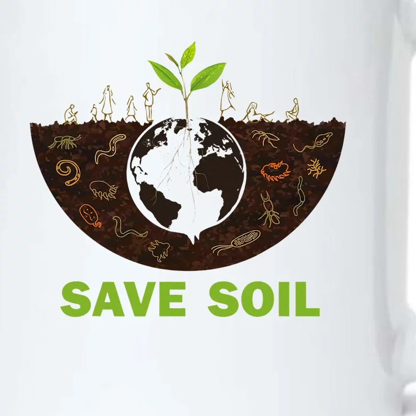 Save Earth Save Soil Movement Cute World Soil Day Black Color Changing Mug