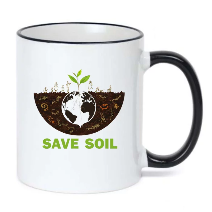 Save Earth Save Soil Movement Cute World Soil Day Black Color Changing Mug