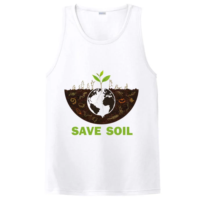 Save Earth Save Soil Movement Cute World Soil Day Performance Tank