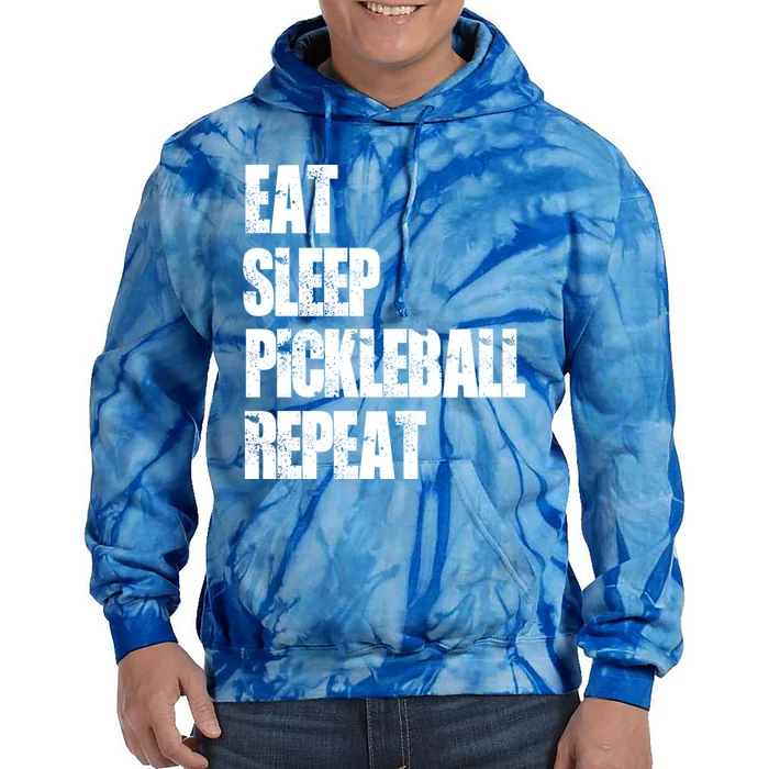 Sports Eat Sleep Pickleball Repeat Lover Gift Tie Dye Hoodie