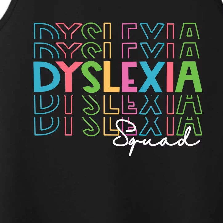 Special Educatuon Sped School Support Team Dyslexia Squad Meaningful Gift Performance Tank