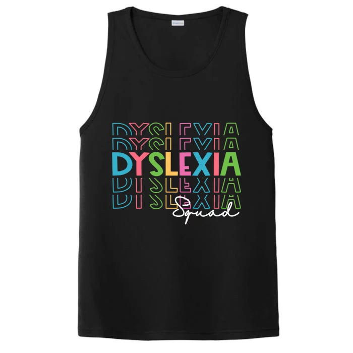 Special Educatuon Sped School Support Team Dyslexia Squad Meaningful Gift Performance Tank