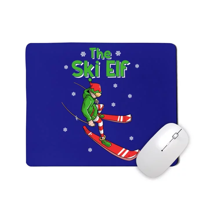 Ski Elf Skier Gift Skiing Dad Ski Instructor Christmas Meaningful Gift Mousepad