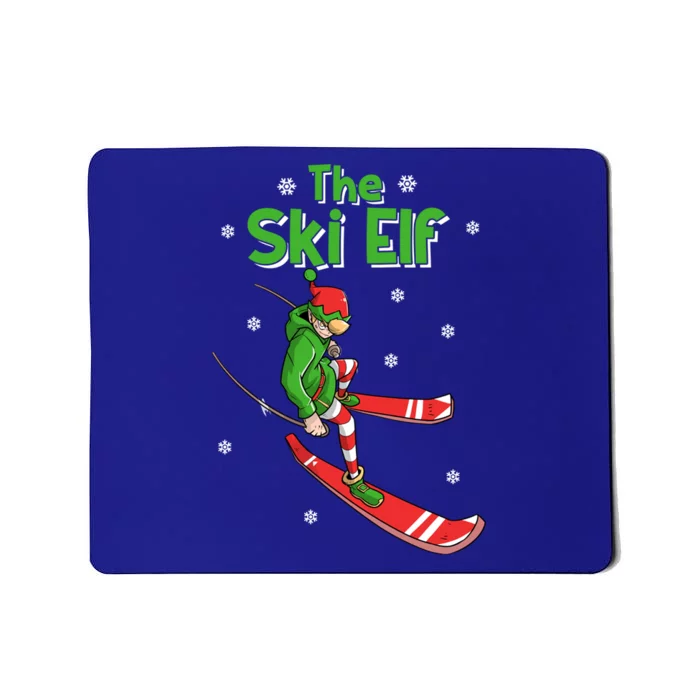 Ski Elf Skier Gift Skiing Dad Ski Instructor Christmas Meaningful Gift Mousepad