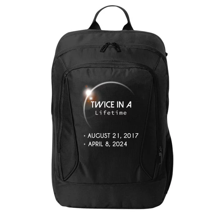 Solar Eclipse Twice In Lifetime 2024 City Backpack