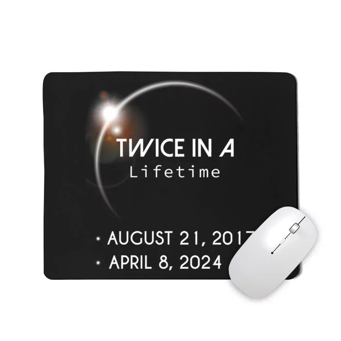 Solar Eclipse Twice In Lifetime 2024 Mousepad