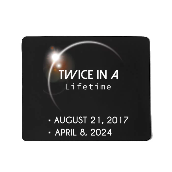 Solar Eclipse Twice In Lifetime 2024 Mousepad