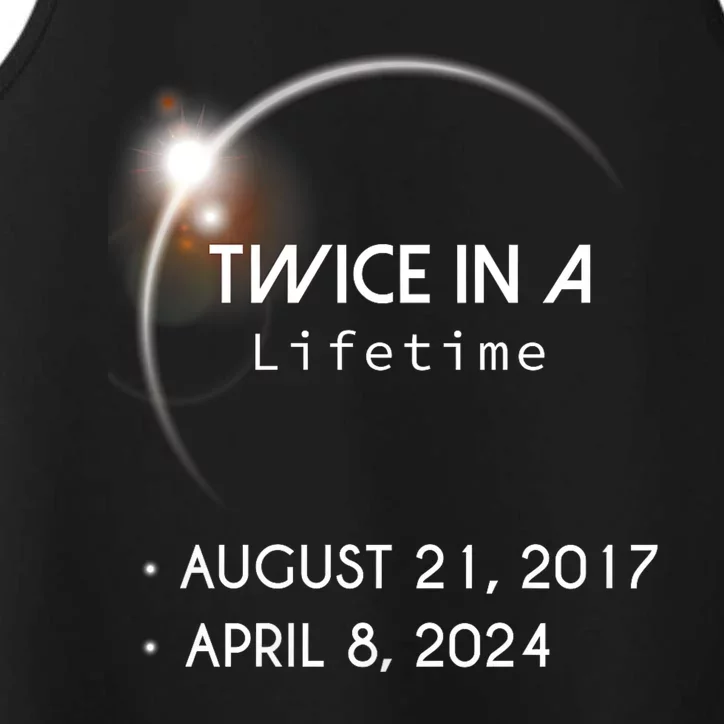 Solar Eclipse Twice In Lifetime 2024 Performance Tank