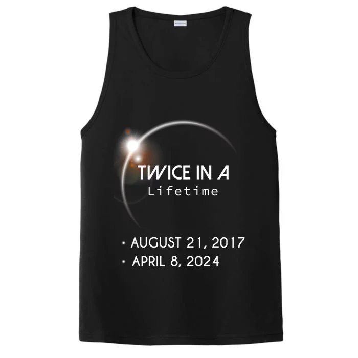 Solar Eclipse Twice In Lifetime 2024 Performance Tank