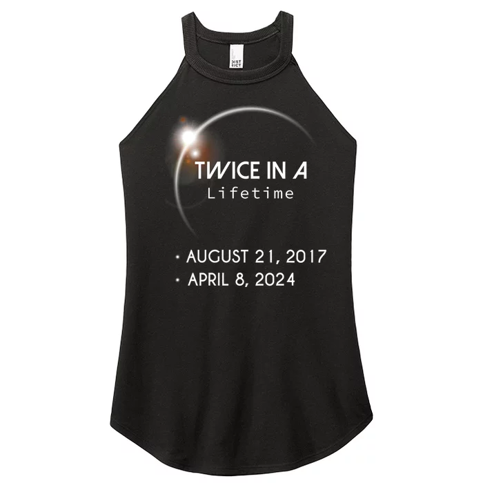 Solar Eclipse Twice In Lifetime 2024 Women’s Perfect Tri Rocker Tank