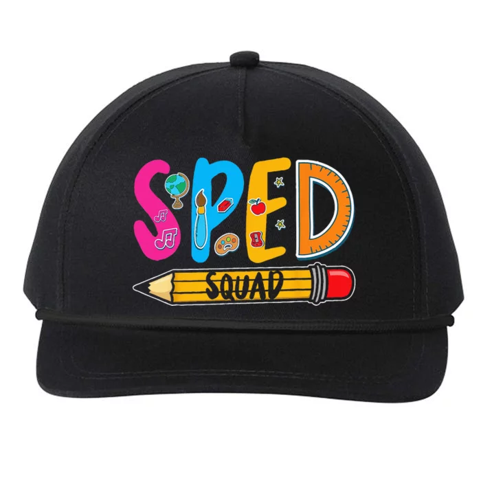 Special Education Teacher Sped Squad SPED Teacher Snapback Five-Panel Rope Hat