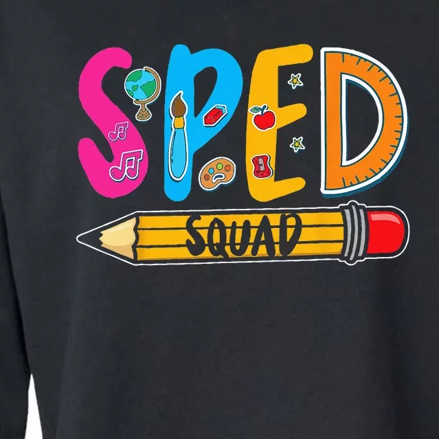 Special Education Teacher Sped Squad SPED Teacher Cropped Pullover Crew