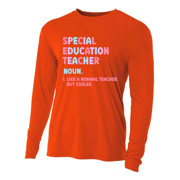 Special Education Teacher Gift Cooling Performance Long Sleeve Crew