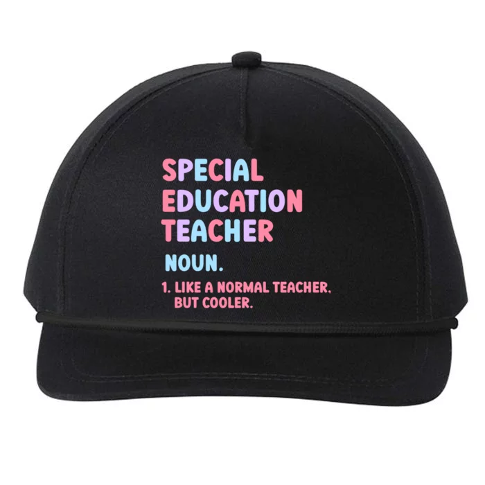 Special Education Teacher Gift Snapback Five-Panel Rope Hat