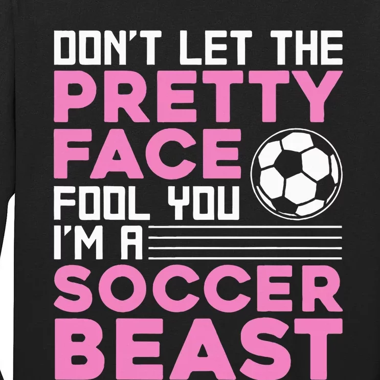 Soccer Enthusiast Trendy Sports for Female Athletes Tall Long Sleeve T-Shirt