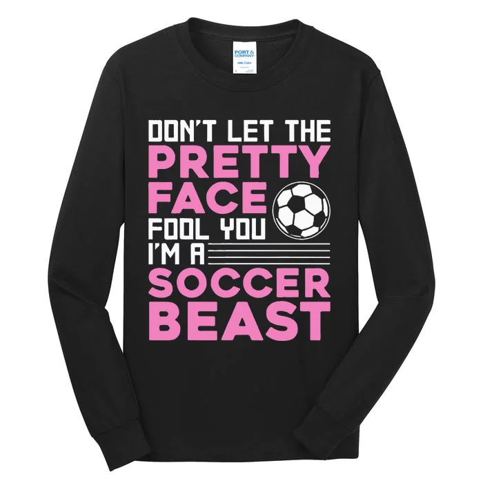 Soccer Enthusiast Trendy Sports for Female Athletes Tall Long Sleeve T-Shirt