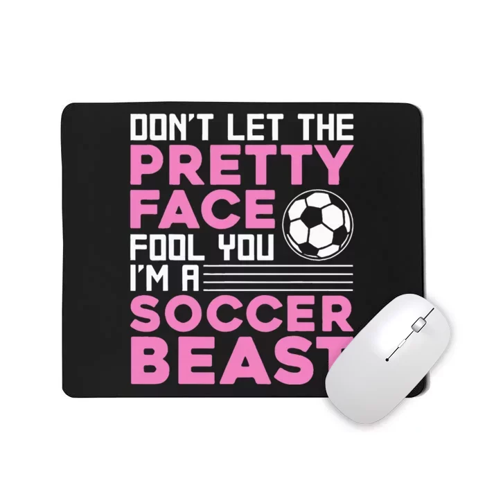 Soccer Enthusiast Trendy Sports for Female Athletes Mousepad