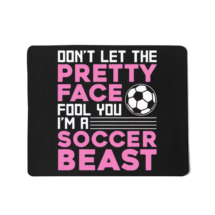 Soccer Enthusiast Trendy Sports for Female Athletes Mousepad