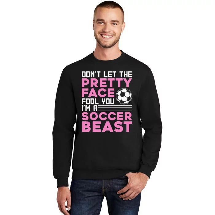 Soccer Enthusiast Trendy Sports for Female Athletes Tall Sweatshirt