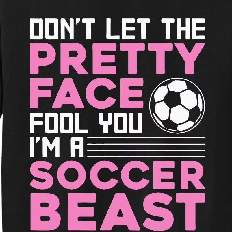 Soccer Enthusiast Trendy Sports for Female Athletes Tall Sweatshirt