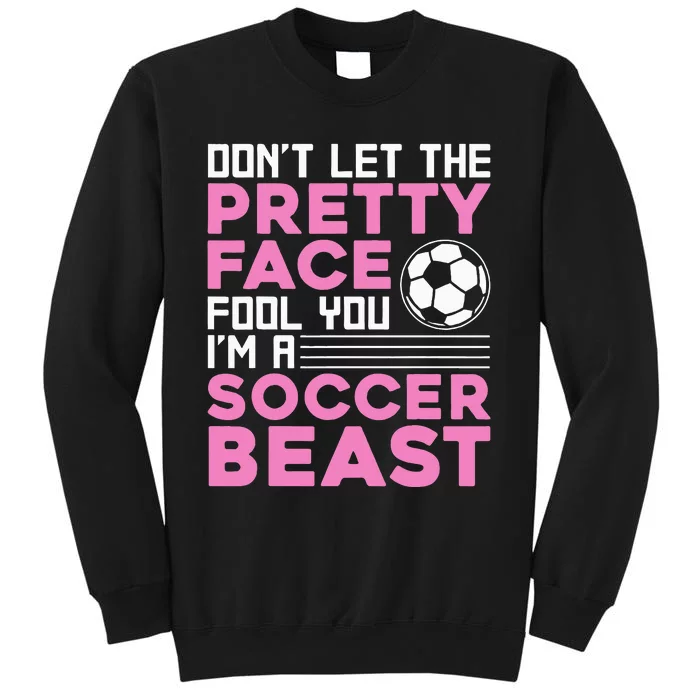 Soccer Enthusiast Trendy Sports for Female Athletes Tall Sweatshirt