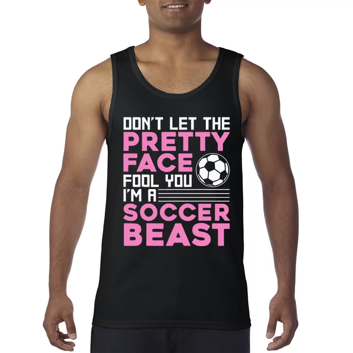 Soccer Enthusiast Trendy Sports for Female Athletes Tank Top