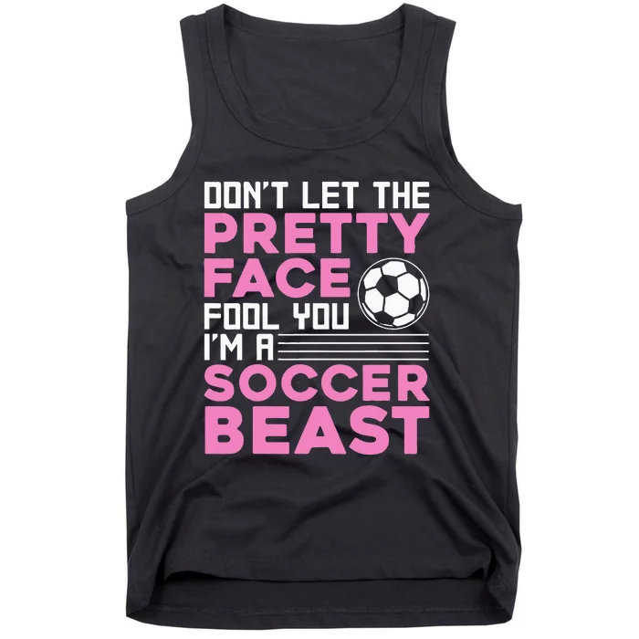 Soccer Enthusiast Trendy Sports for Female Athletes Tank Top