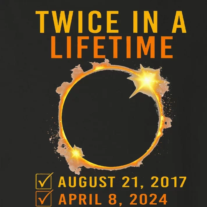 Solar Eclipse Twice In Lifetime 2024 Solar Eclipse Toddler Long Sleeve Shirt