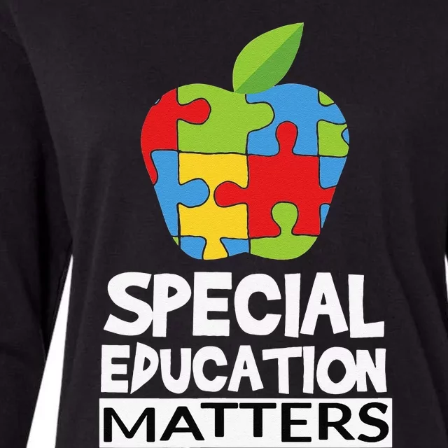 Special Education Teacher Autism Awareness Gift Womens Cotton Relaxed Long Sleeve T-Shirt