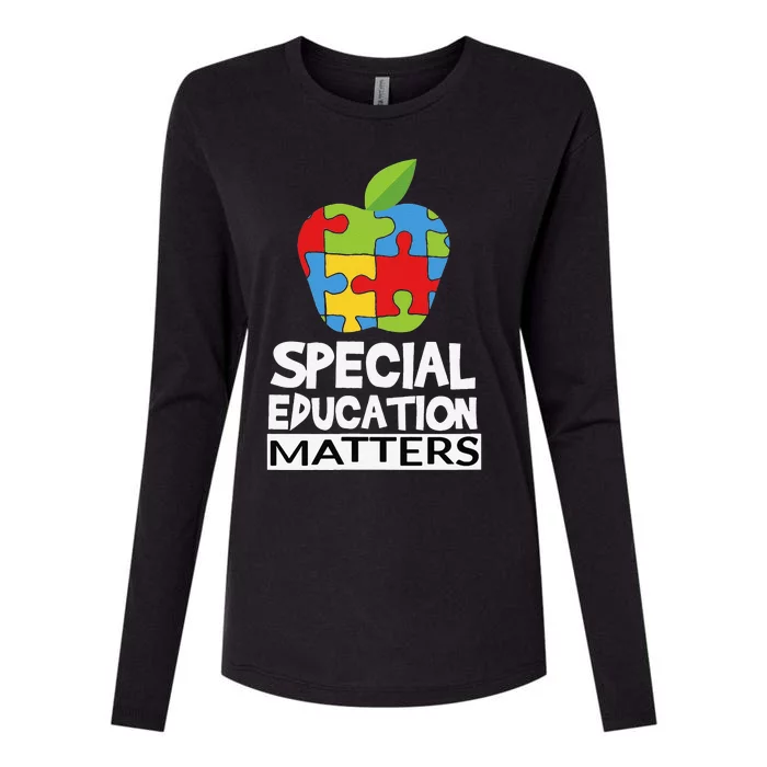 Special Education Teacher Autism Awareness Gift Womens Cotton Relaxed Long Sleeve T-Shirt